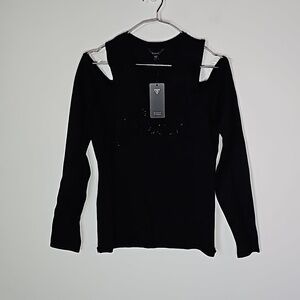 Guess medium black new with tags long sleeve shirt